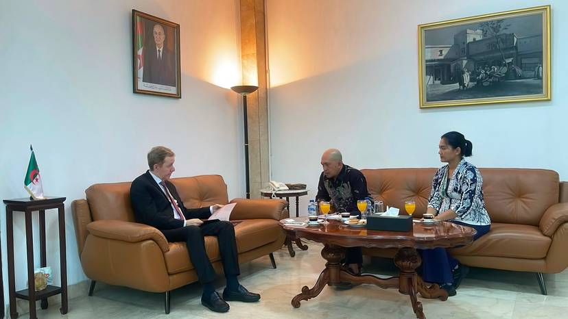 Algerian Ambassador to Jakarta Receives Editor-in-Chief of 'Indonesia Al-Youm'